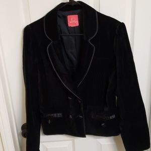 Lux Velvet Tuxedo Jacket from Anthropologie